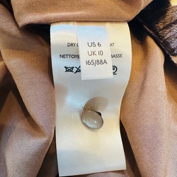 Anthropologie Eleanor Layla Velvet Leopard Tunic Dress Women's Sz 6 - Picture 8 of 10